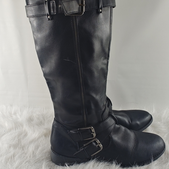 Fergalicious By Fergie Knee High Riding Both side zipper Boots Women's size 11M - Picture 7 of 15